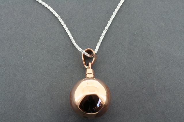 Elegant Copper Perfume Pendant with 80cm Espiga Chain - Perfect for Daily Wear, Gifts & Special Occasions