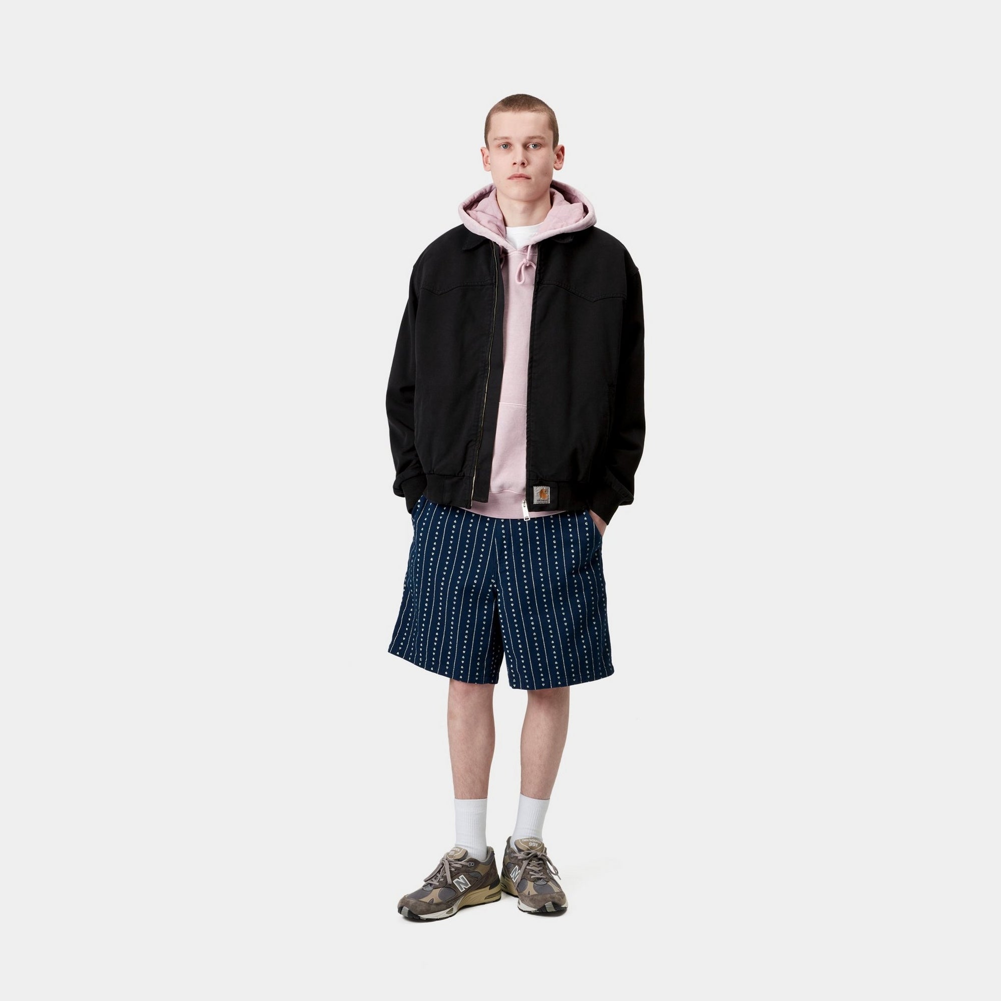 OG Santa Fe Jacket for Men - Spring Lightweight Denim Jacket in Black (Garment Dyed) | Casual Outerwear for Streetwear, Travel & Everyday Wear