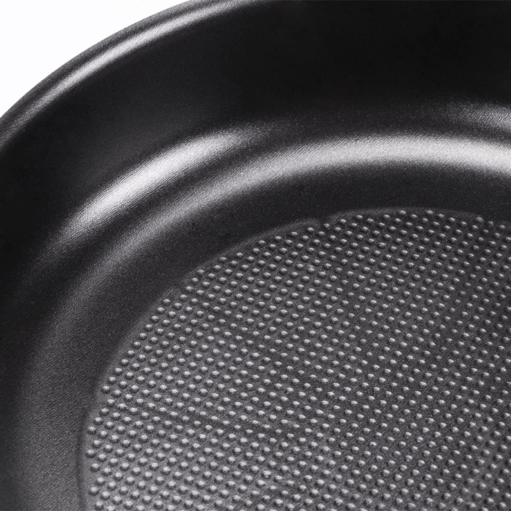 Moneta Gea 28cm Aluminum Wok Pan - 100% Recycled Material, Induction Compatible, Made in Italy - Perfect for Stir-Frying, Sautéing & Asian Cooking