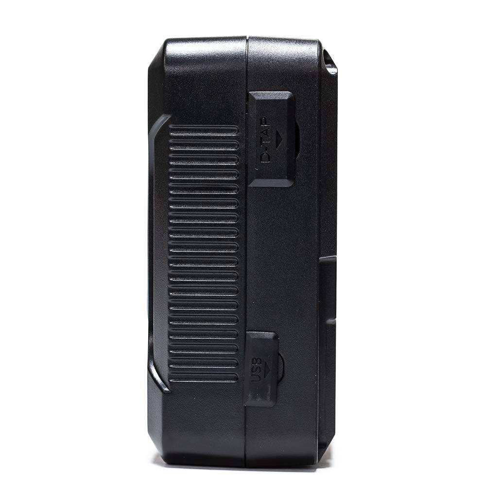 IndiPRO Micro-Series 150Wh 14.8V V-Mount Lithium-Ion Battery for RED Cameras - 12A Continuous Power, D-Tap & USB Output, 5-LED Indicator - Perfect for Film Production, Photography & On-Location Shooting