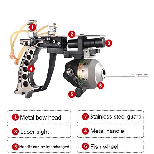 Professional Hunting & Fishing Slingshot Kit - High Velocity Catapult with Infrared Sight, Magnetic Ammo Holder, Rubber Bands & Hand Guard - Perfect for Outdoor Survival, Camping & Target Practice