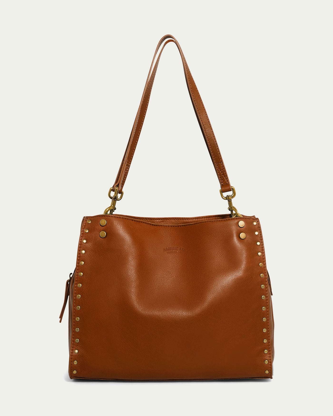 Lenox Studded Triple Entry Satchel - Stylish Leather Handbag for Women | Perfect for Work, Travel & Everyday Use