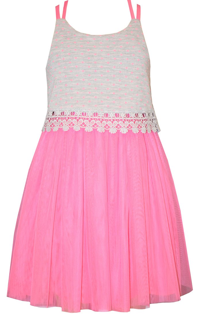 Bonnie Jean Girls Easter Scuba Special Occasion Dress - Perfect for Easter Sunday, Spring Parties & Family Photos