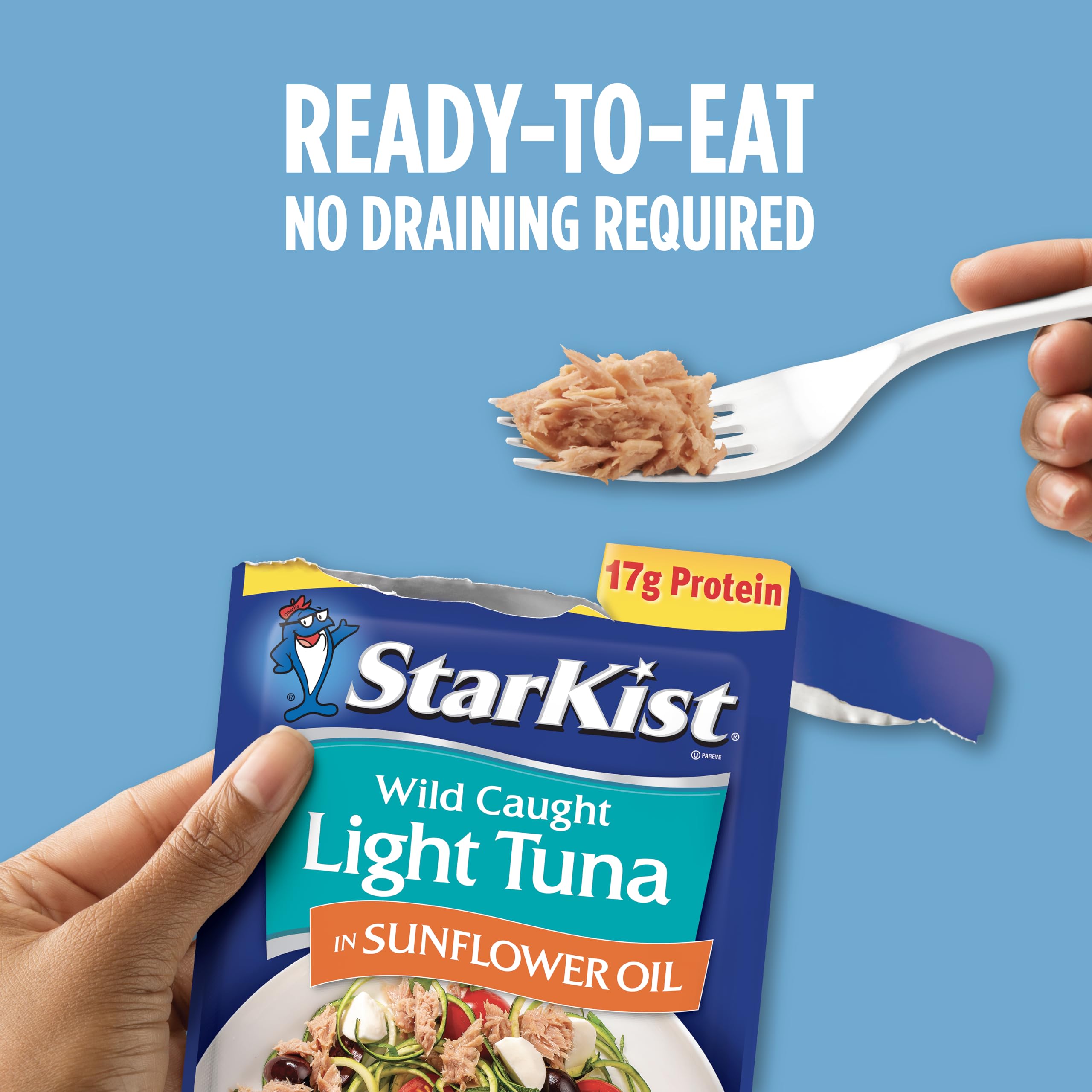 StarKist Chunk Light Tuna in Sunflower Oil, 2.6 Oz (Pack of 24) - Premium Canned Tuna for Salads, Sandwiches & Quick Meals - High Protein, Keto & Paleo Friendly
