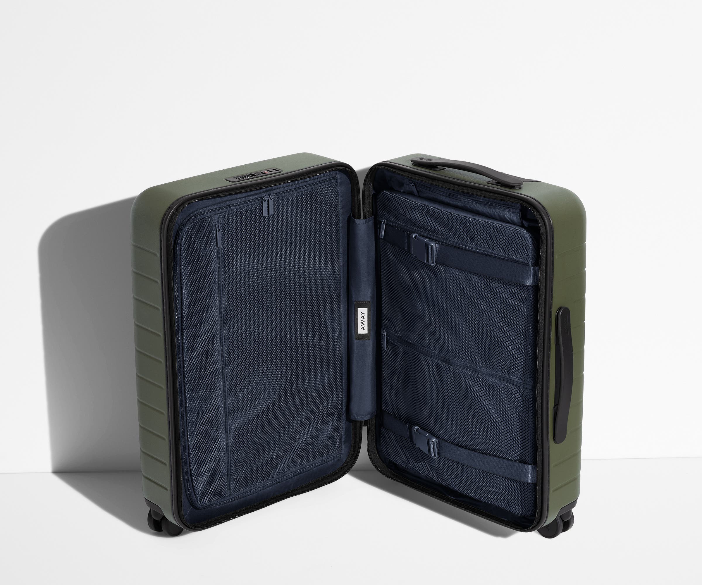 Olive Green Expandable Carry On Luggage - Perfect for Air Travel, Weekend Getaways & Business Trips