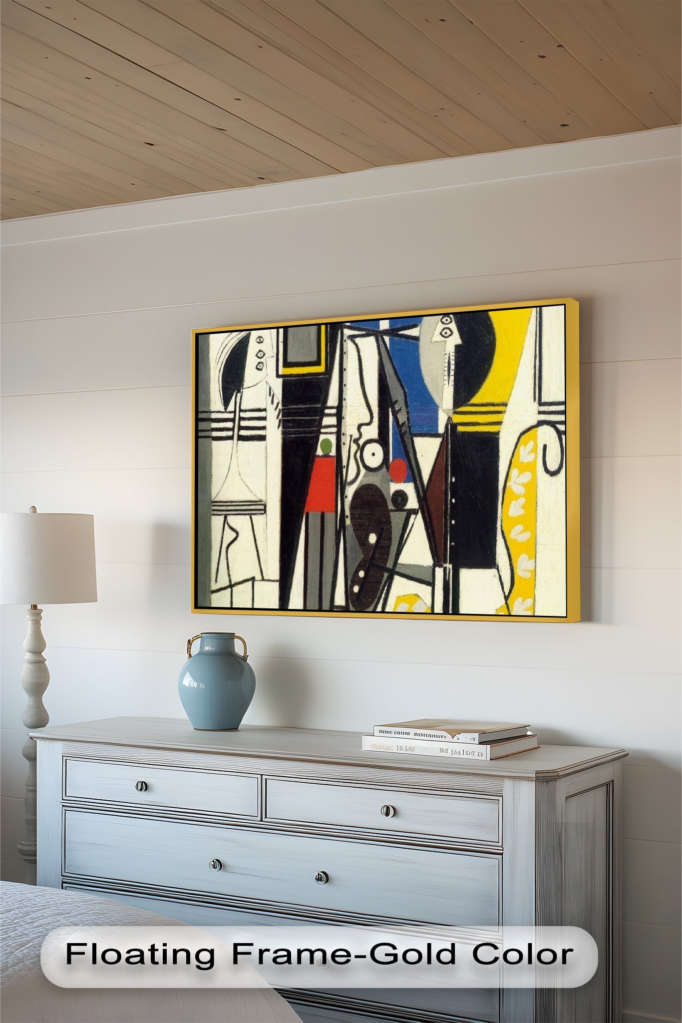 Le Corbusier Abstract Geometric Oil Painting - Modern Art Figures & Forms for Home Decor, Office Wall Art & Contemporary Interior Design