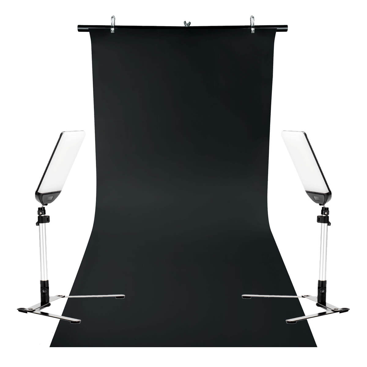 MOBI LED Tabletop Photography Twin Light Kit in Black – Perfect for Product Photography, Food Blogging & E-Commerce