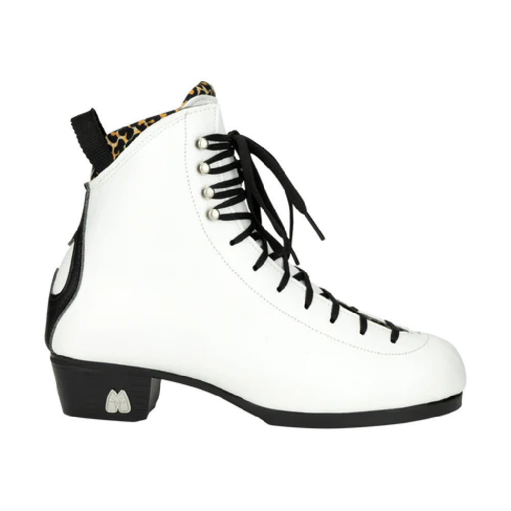 Moxi Jack 2 Vegan White Roller Skate Boot - Premium Vegan Leather Quad Skates for Women & Men - Perfect for Artistic Skating, Roller Derby & Outdoor Rink Fun