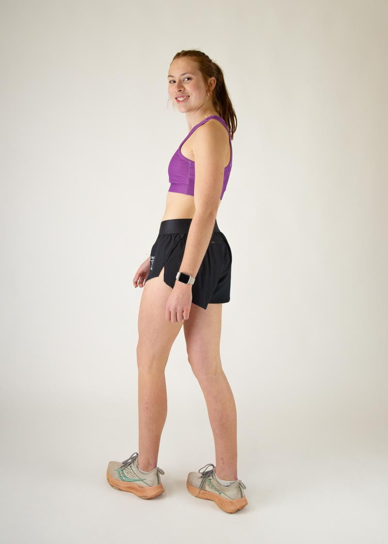 Deep Purple OG Sports Bra for Women - High Support Workout Top for Running, Yoga & Gym - Breathable & Comfortable Activewear
