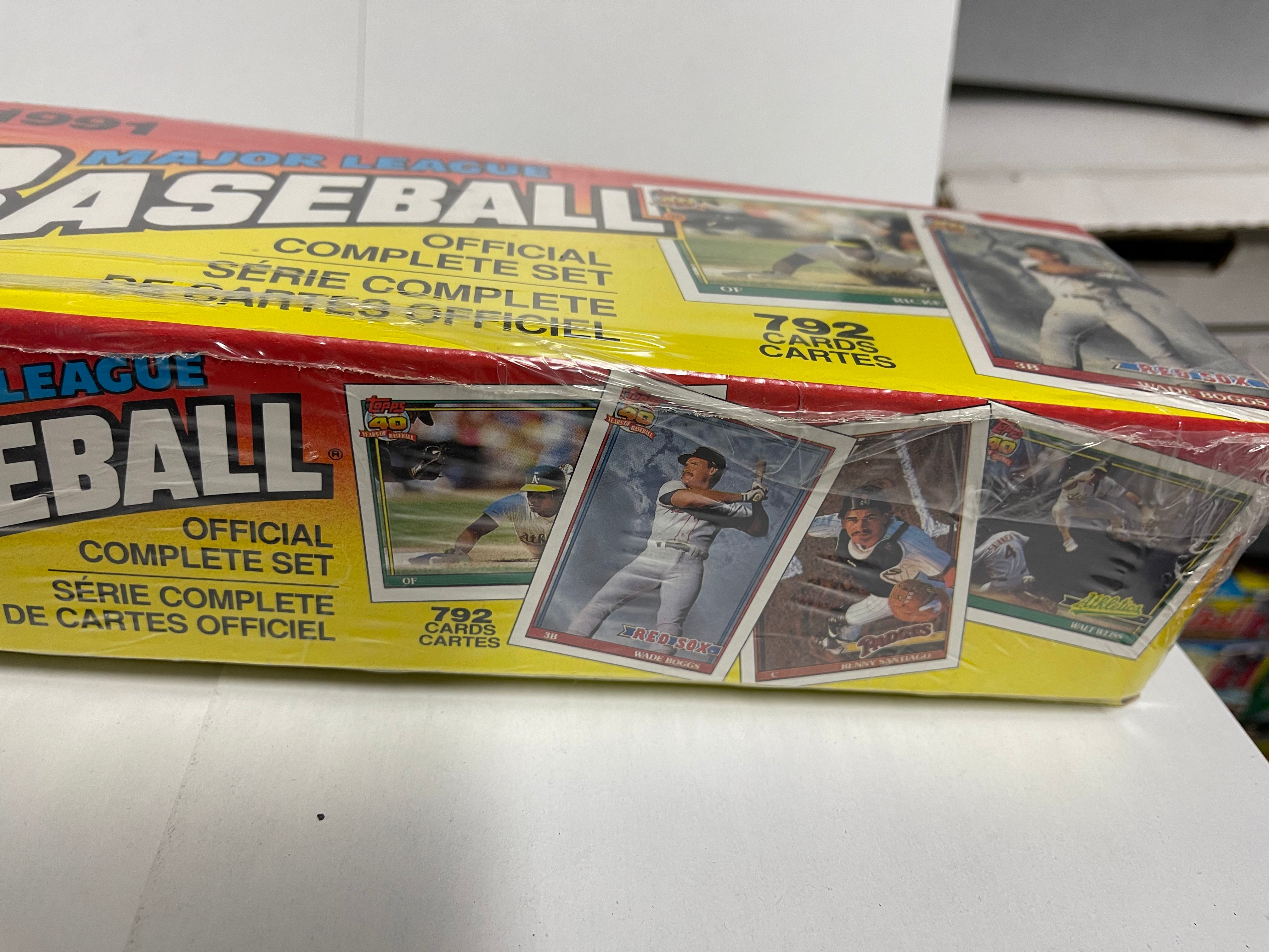 1991 Topps Canadian O-Pee-Chee Factory Sealed Baseball Cards Set - Rare Vintage Collectible for Sports Memorabilia & Investment