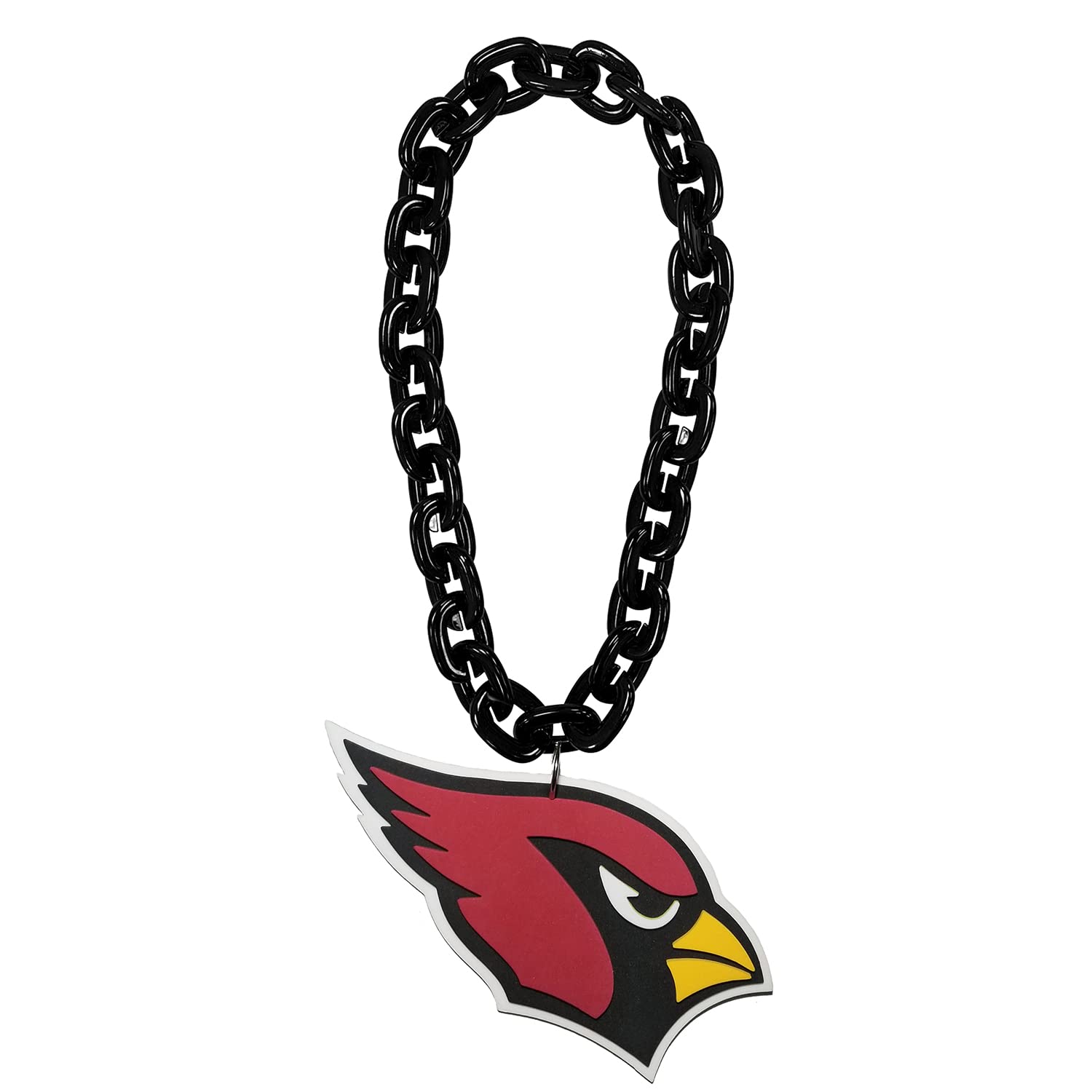 Aminco NFL Arizona Cardinals Team Fan Chain - Black | Stylish Football Jewelry for Game Day & Fan Events