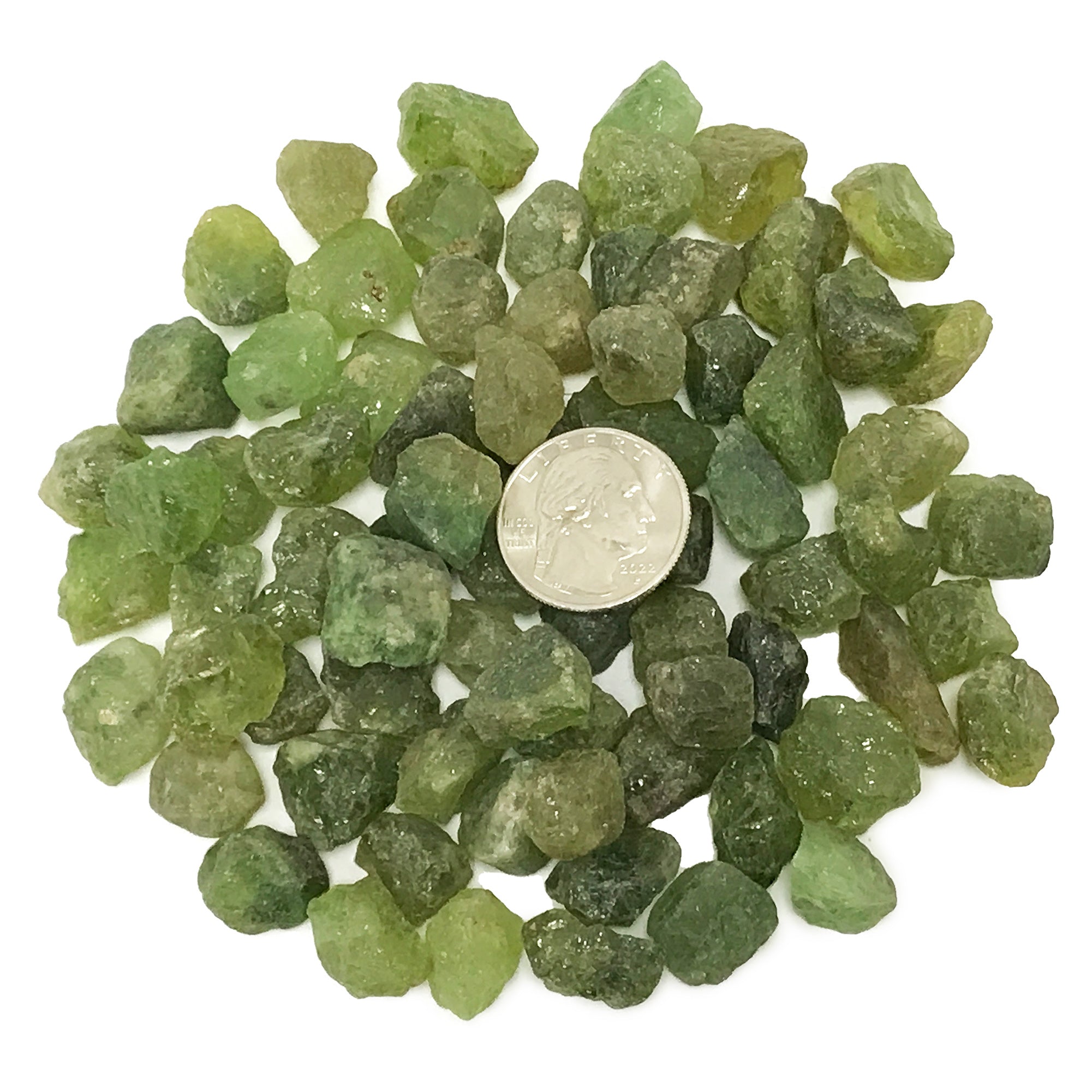 Natural Green Garnet Crystal - Raw Rough Andradite Gemstone Specimen for Collectors, Jewelry Making, Tumbling & Home Decor - Unpolished Garnet Mineral Rock for Healing Crystals & Spiritual Practices - RGH263