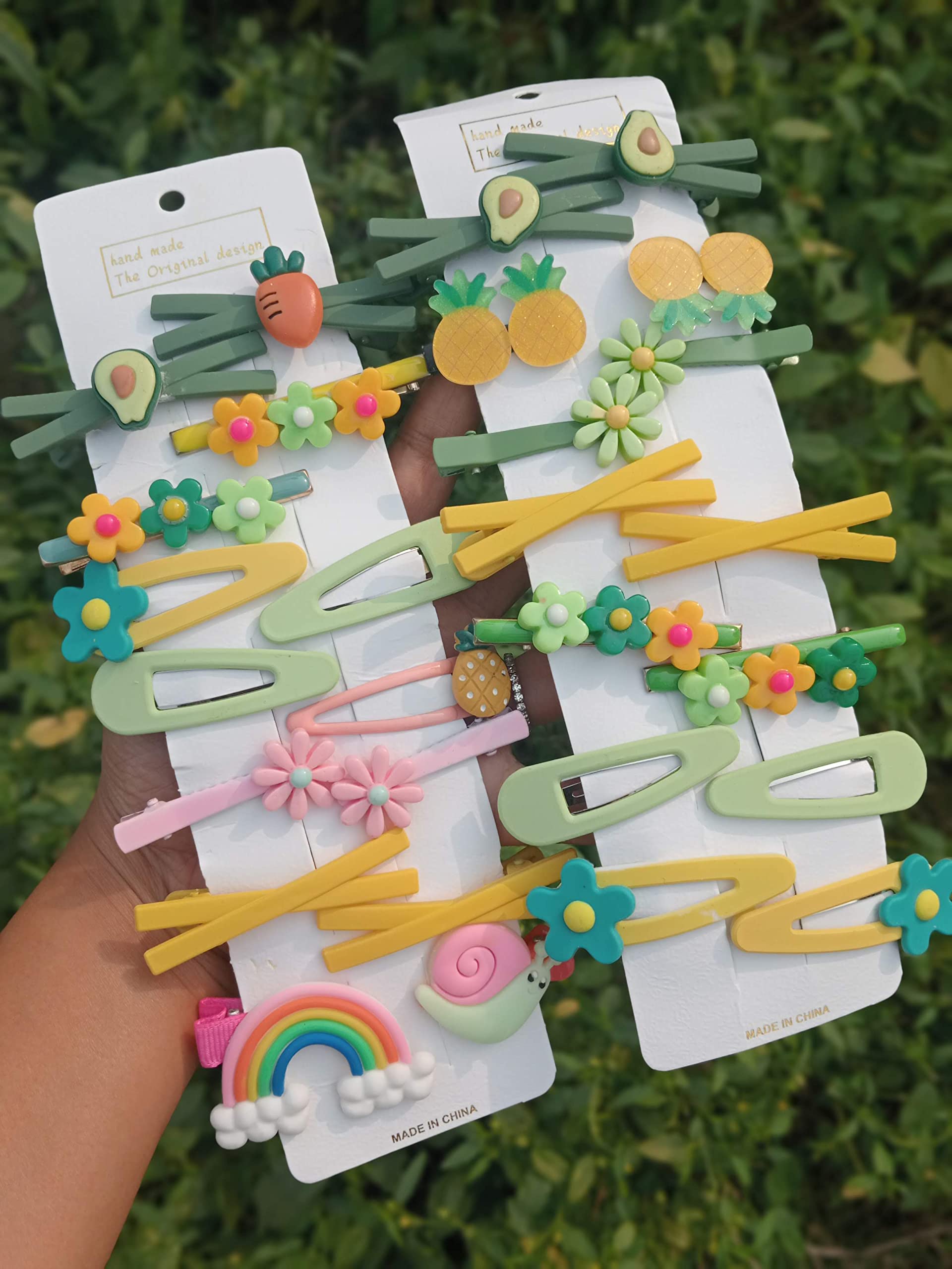 Stylish SUNBIRD Korean Hair Clips for Women - Pearl Metal Hair Clips with Silicone Grip (4-Piece Set, Multi-Color) - Perfect for School, Work, Parties & Everyday Hairstyling