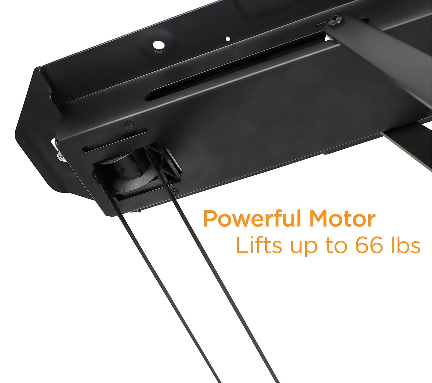 Mount-It Motorized Ceiling TV Mount with Remote - Electric Flip Down Pitched Roof Mount for 32-55 Inch Flat Screen TVs & Monitors - Black - Perfect for Basement, Garage & Sloped Ceiling Home Theaters