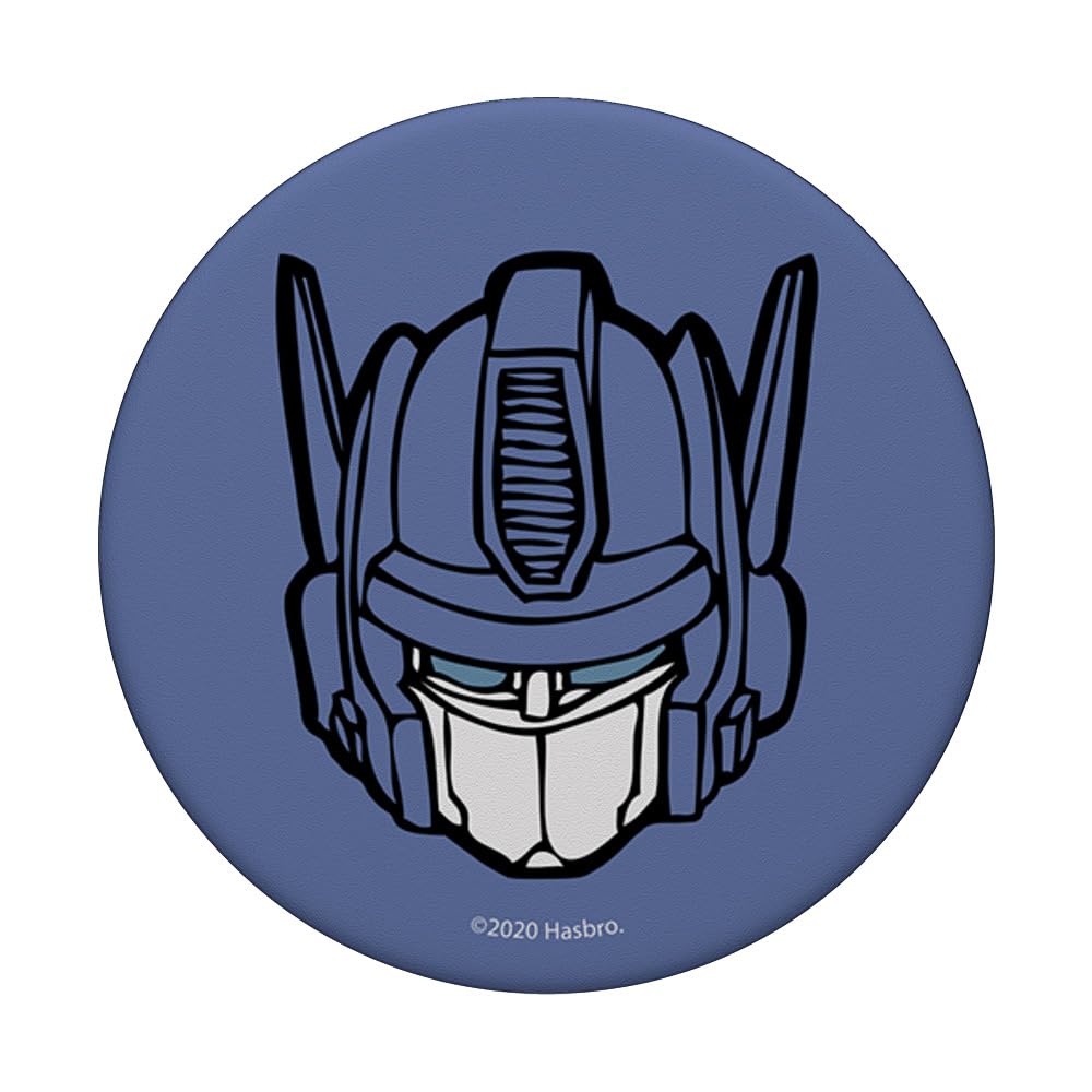Transformers Optimus Prime Head Shot PopSockets Standard PopGrip - Swappable Phone Grip & Stand for Smartphones, Tablets - Perfect for Fans, Collectors, and Daily Use