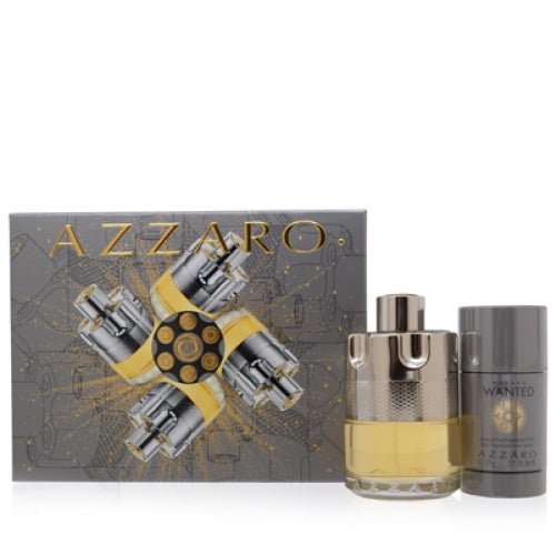 Azzaro Wanted Gift Set for Men - Eau de Toilette & After Shave Balm - Perfect for Date Night & Special Occasions