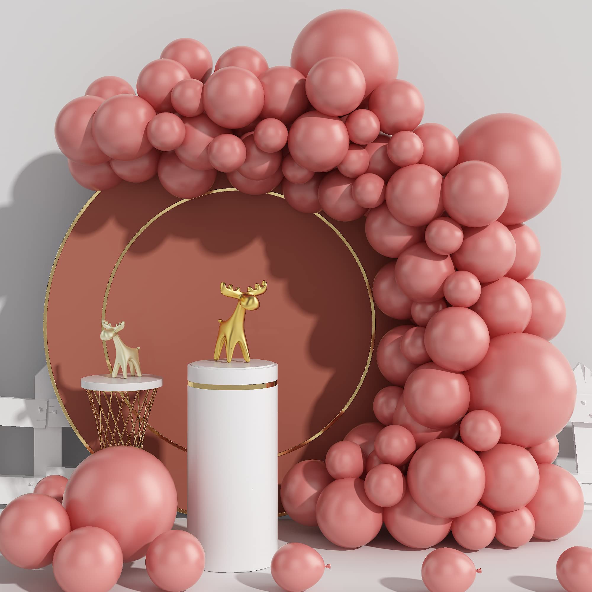 84Pcs Dusty Pink Latex Balloons Set - 18