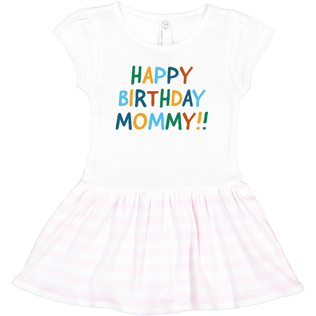 Inktastic Happy Birthday Mommy Toddler Dress - Cute Birthday Outfit for Girls, Toddler Birthday Party Dress, Casual Playwear & Photo Shoot Outfit