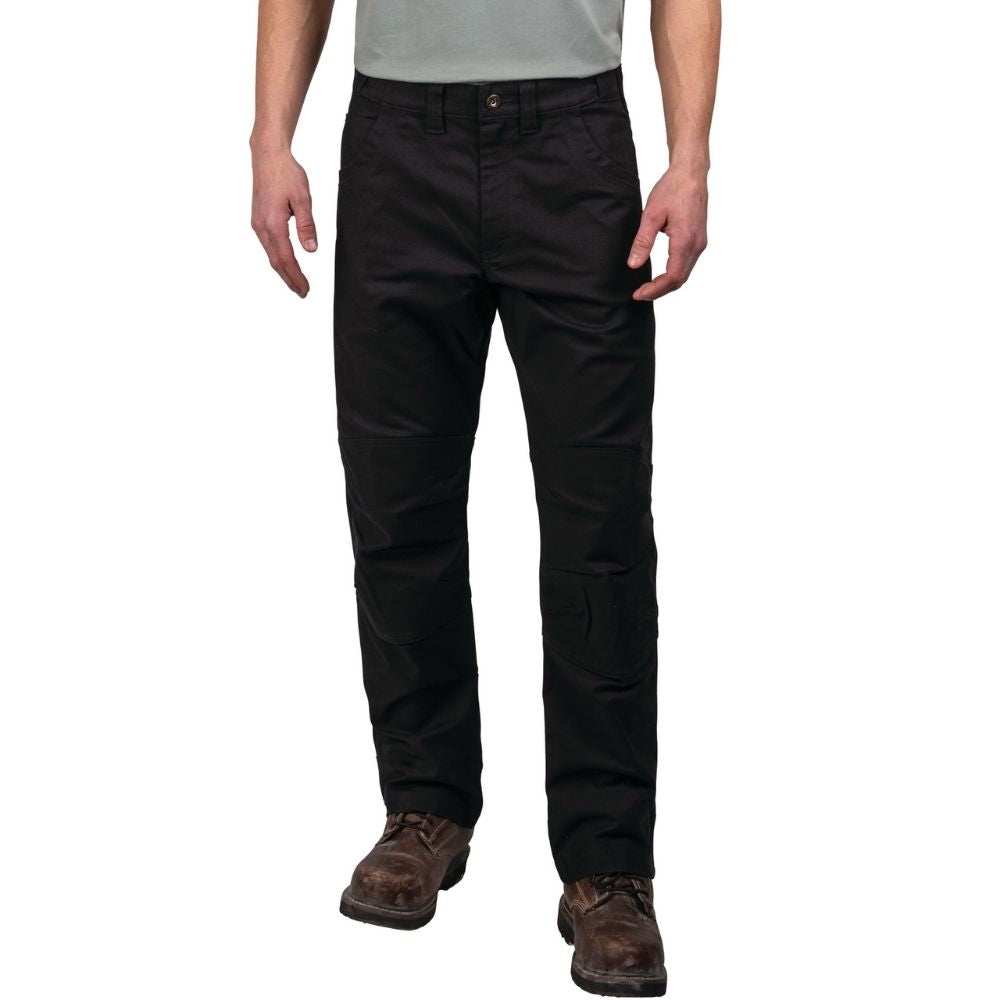Walls Ditchdigger All-Season Twill Double Knee Men's Work Pants YP96 - Midnight Black | Durable Construction Workwear for Outdoor Labor, Farming & Heavy-Duty Jobs