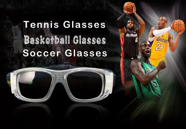 Clear White Prescription Sports Glasses for Soccer & Football - Anti-Fog Impact-Resistant Eyewear for Adults - Perfect for Outdoor Games, Training & Competitive Matches