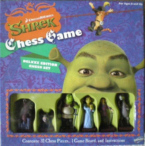 Sababa Shrek The Third Deluxe Chess Board Game | Official Movie Collectible | Family Game Night & Gift for Chess Lovers