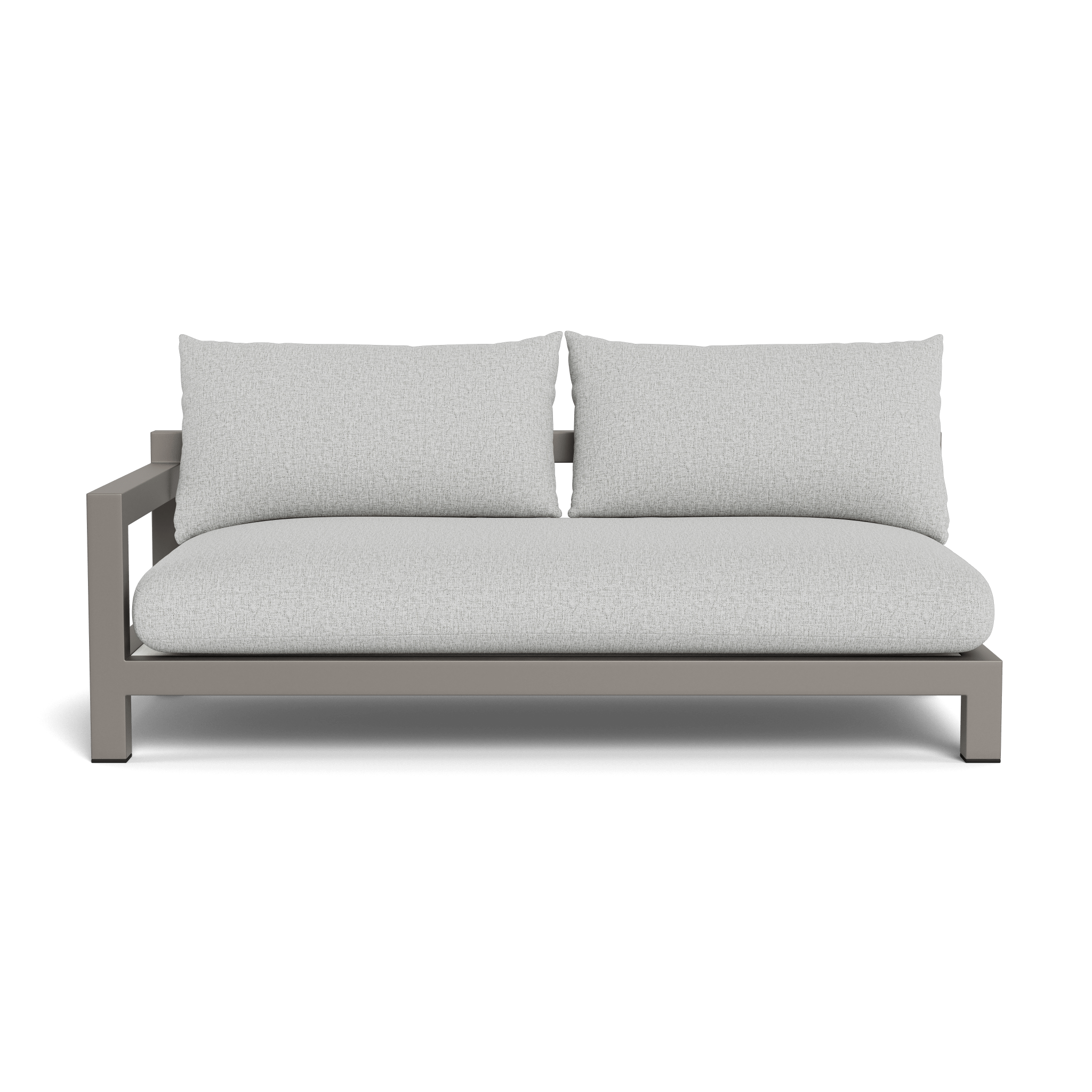 Pacific Aluminum 2-Seat 1-Arm Outdoor Patio Bistro Set - Perfect for Small Balconies, Gardens & Cafe Style Dining