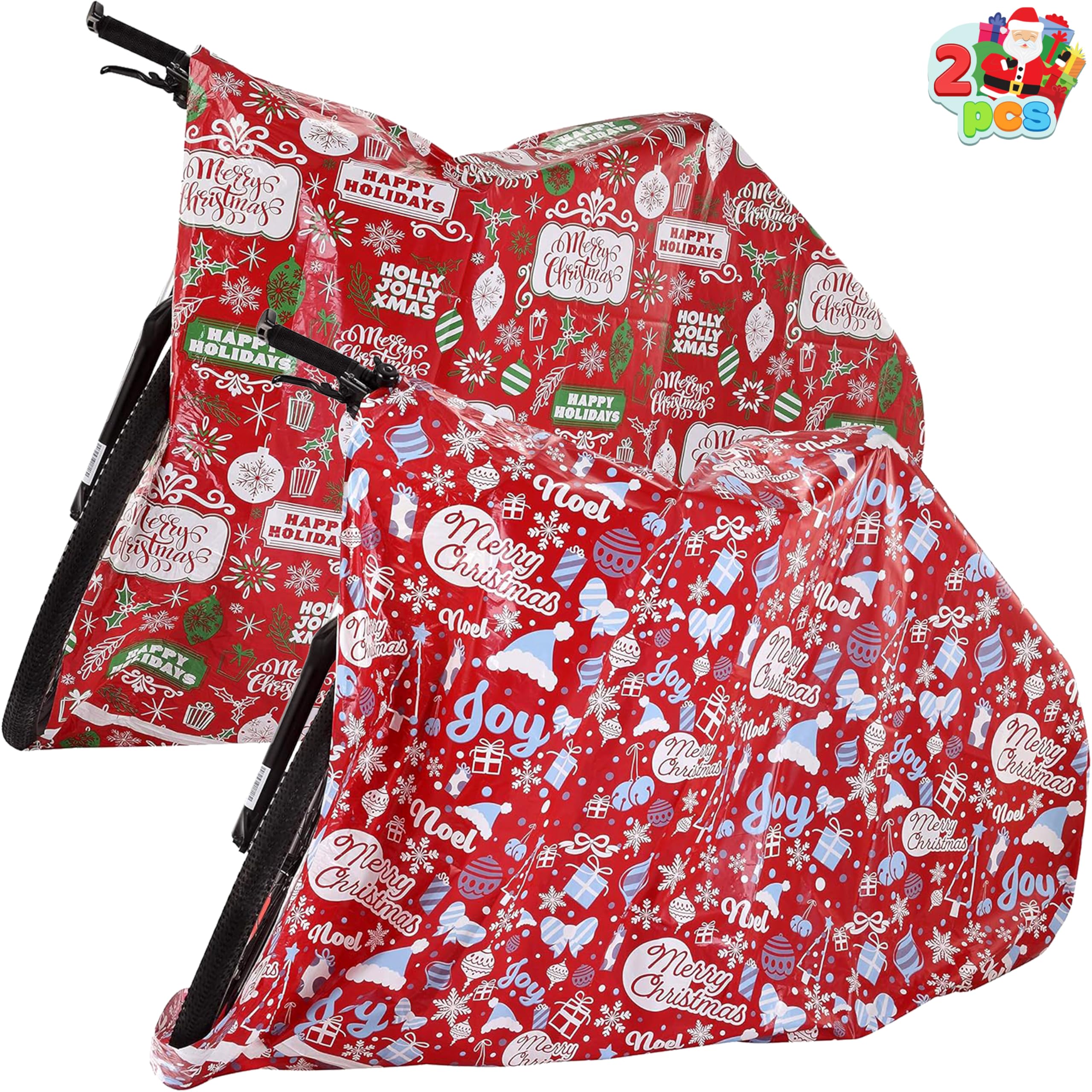 JOYIN 2 Extra Large Christmas Bicycle Gift Bags 72