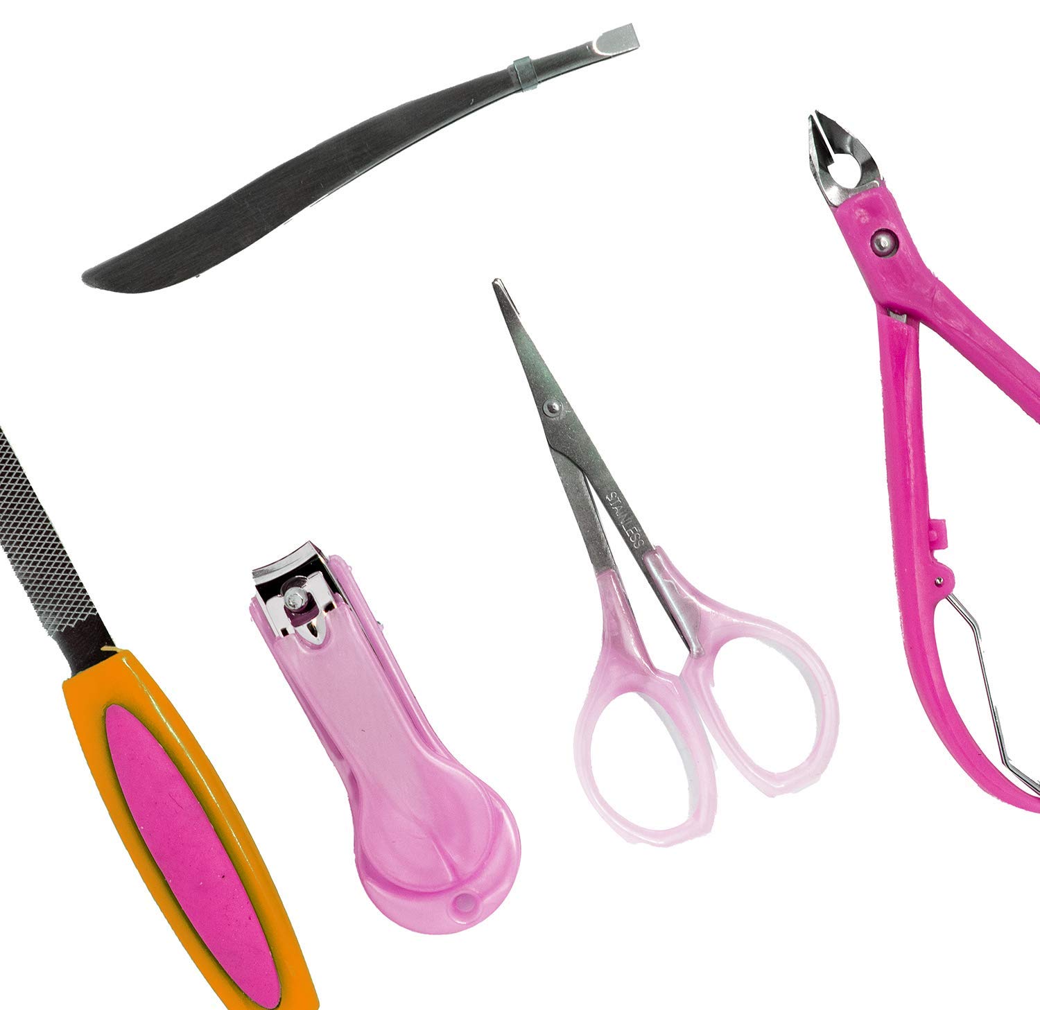 Professional Manicure & Pedicure Kit for Women - Complete Nail Care Set for Hands & Feet - Model 11 - Perfect for Home Spa, Salon & Travel Use