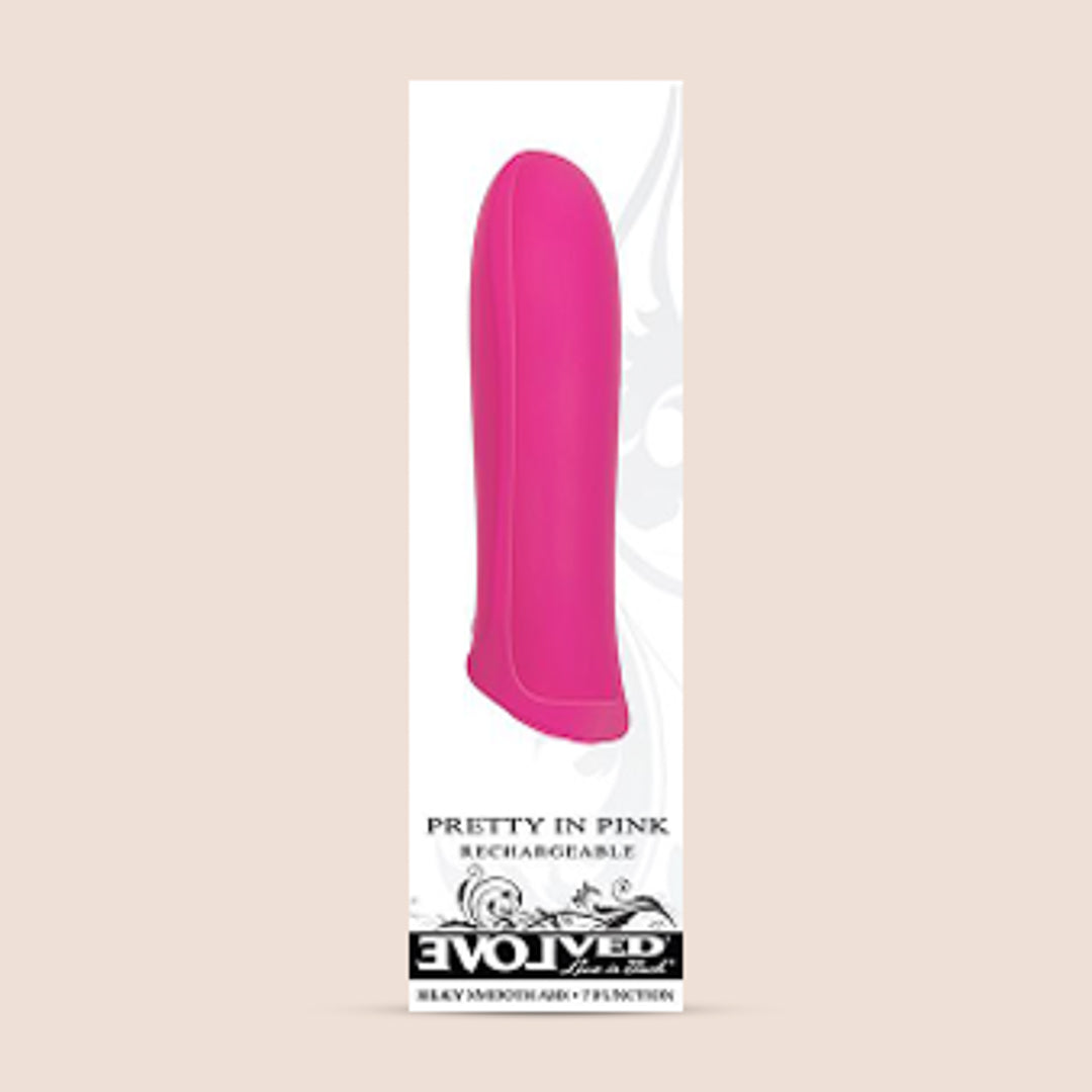 Evolved Pretty In Pink Rechargeable Bullet Vibrator - Waterproof Personal Massager for Women, Compact & Powerful - Perfect for Solo Play and Couples Intimacy