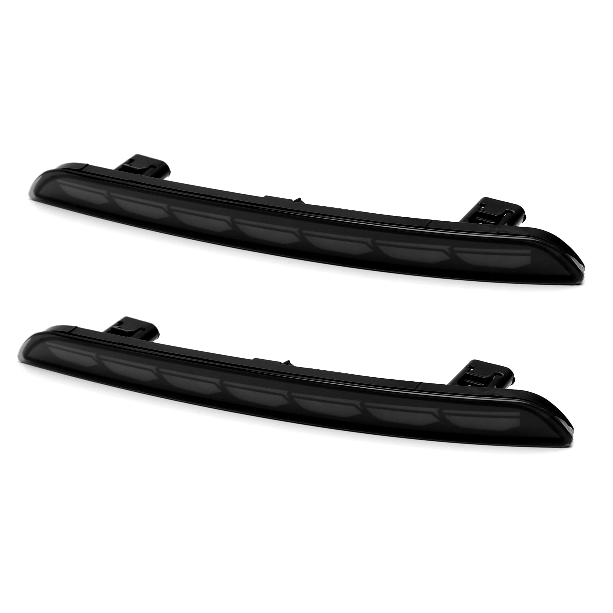 2022+ Honda Civic Dark Smoke LED Bumper Reflector Lights with Sequential Blink - Upgrade Your Car's Style & Safety for Night Driving & Custom Look