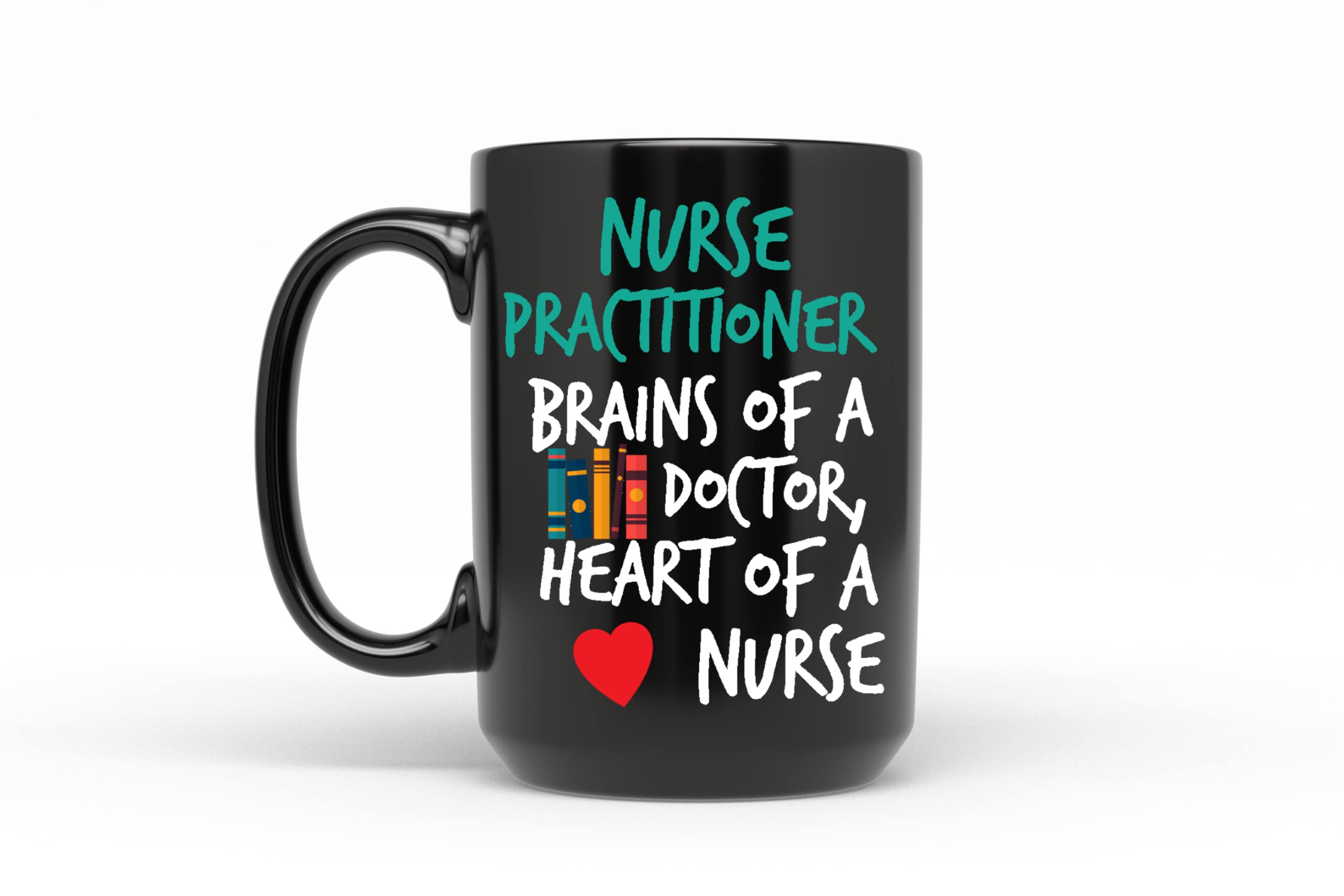 Black NP Nurse Practitioner Coffee Mug - 15 oz Ceramic Travel Mug for Nurses & Healthcare Professionals - Perfect for Coffee, Tea, or Hot Chocolate at Work, Home, or Gifts