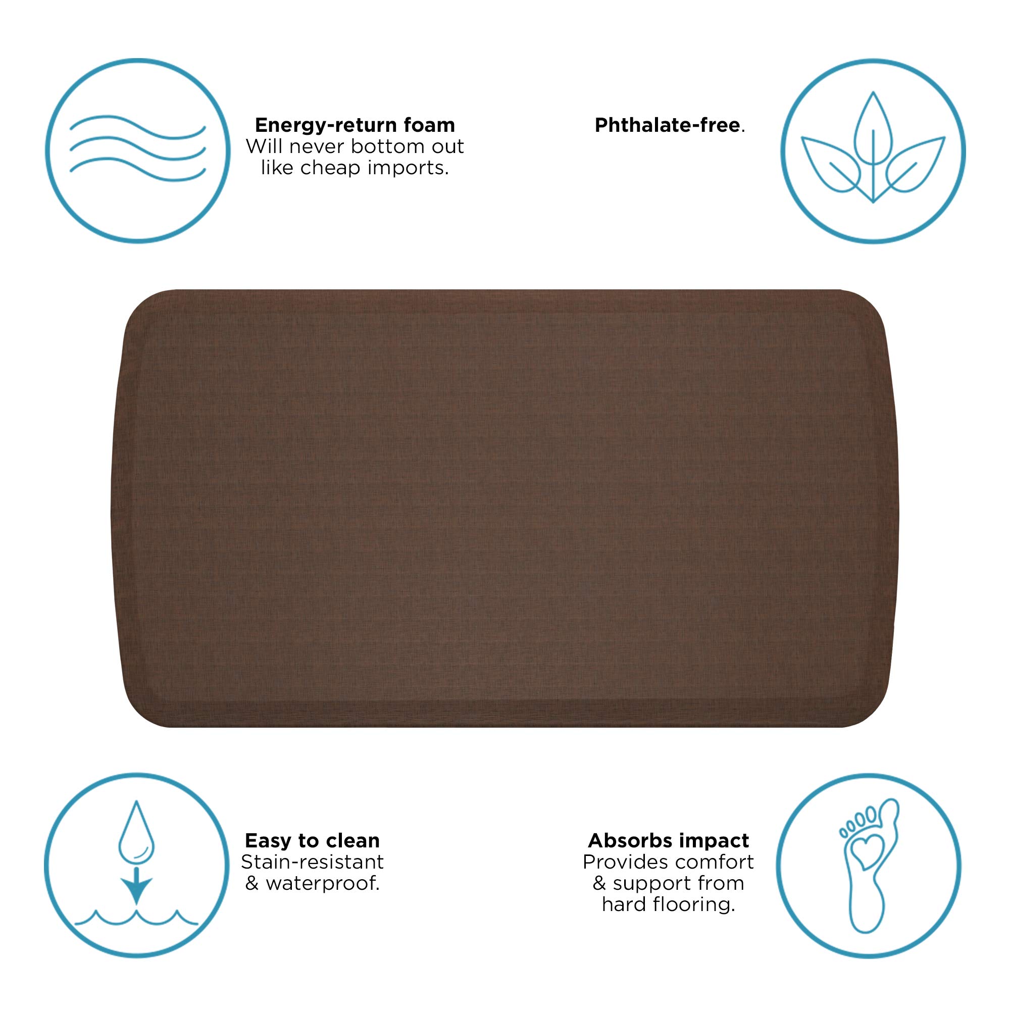 GelPro Linen Truffle Elite Premier Anti-Fatigue Kitchen Mat - 20