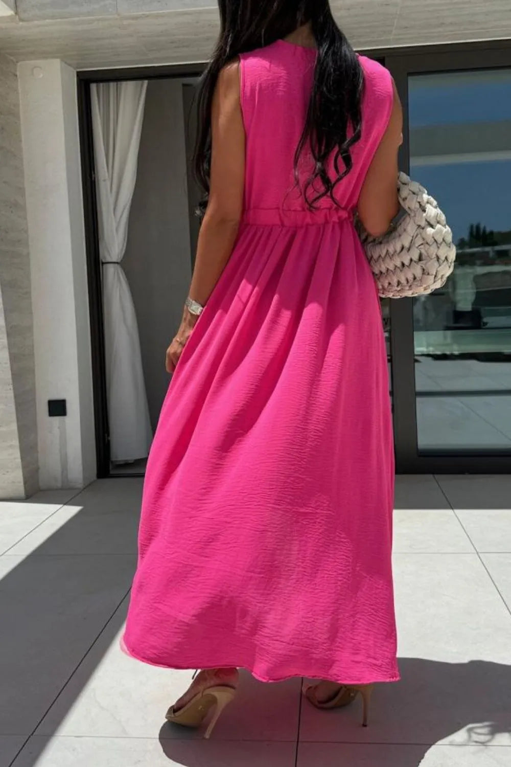 Stylish Sleeveless Slit Resort Maxi Dress for Women - Beach Vacation, Summer Party & Evening Outfits
