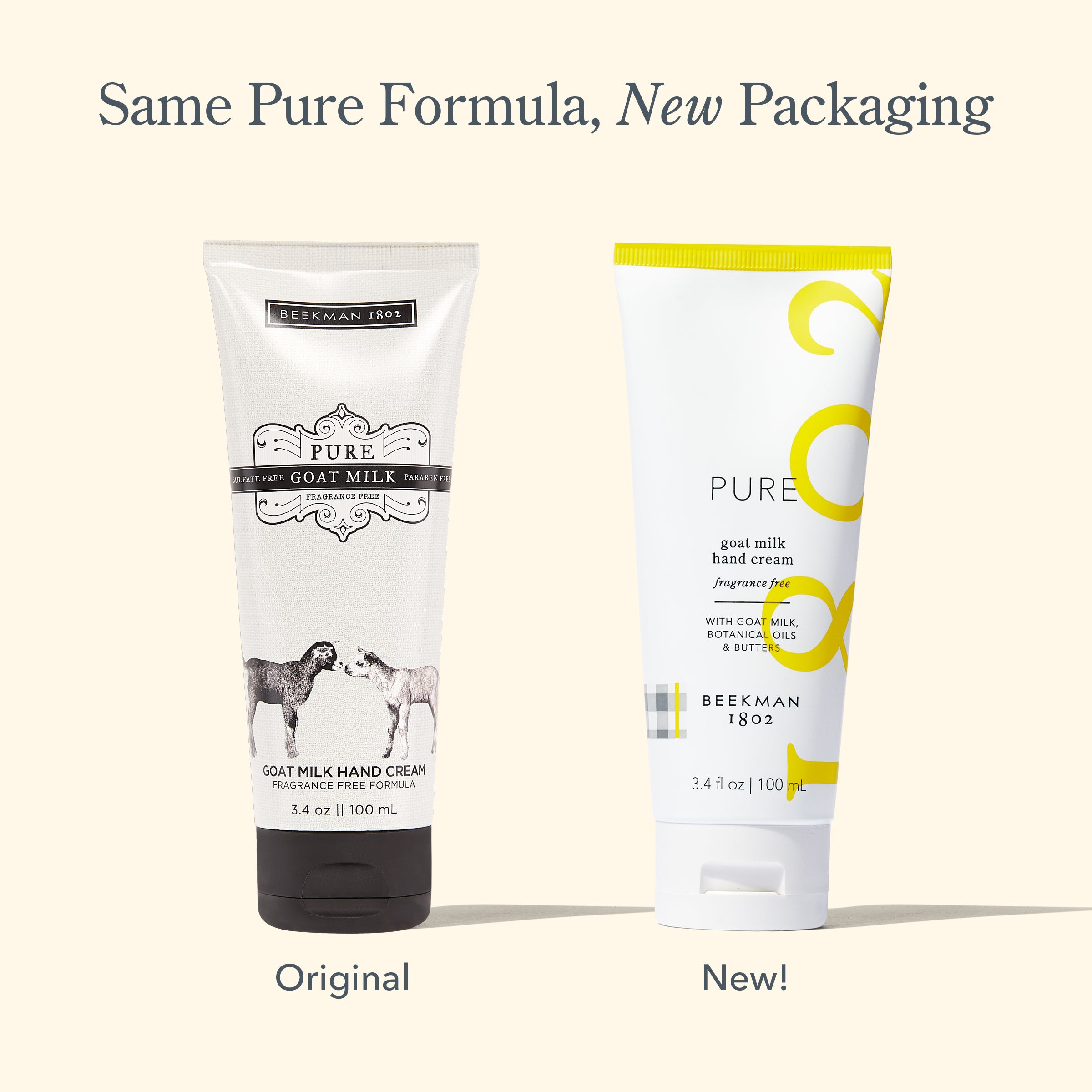Pure Hand Cream for Dry Skin - Natural Moisturizing & Nourishing - Perfect for Winter Care, Travel & Daily Use