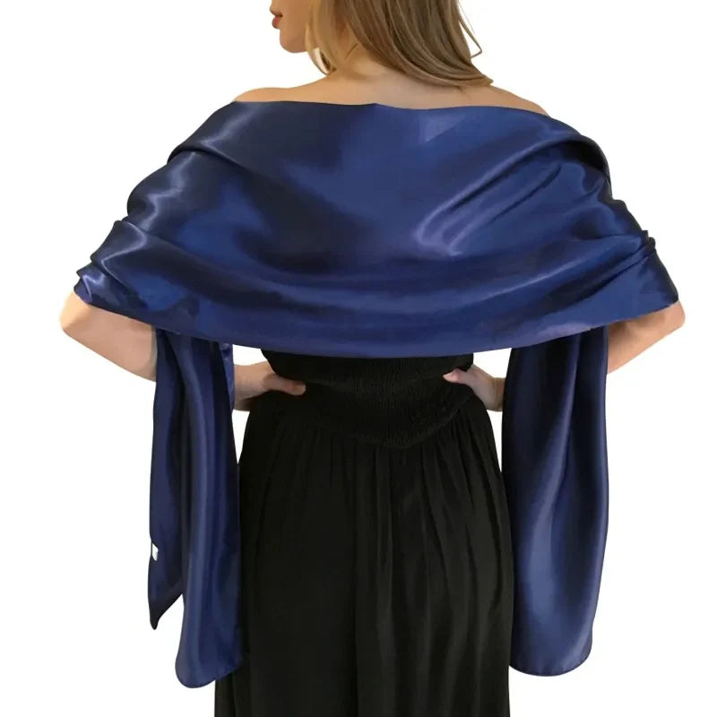 19 Colors Elegant Long Formal Wedding Shawl for Women - Soft Evening Bridal Wrap Scarf - Perfect for Weddings, Parties & Special Occasions