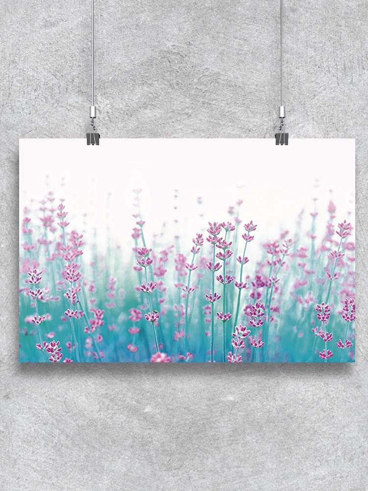 Lavender Floral Wall Art Print - Botanical Home Decor for Living Room, Bedroom & Office | Aesthetic Nature Painting for Modern Interior Design