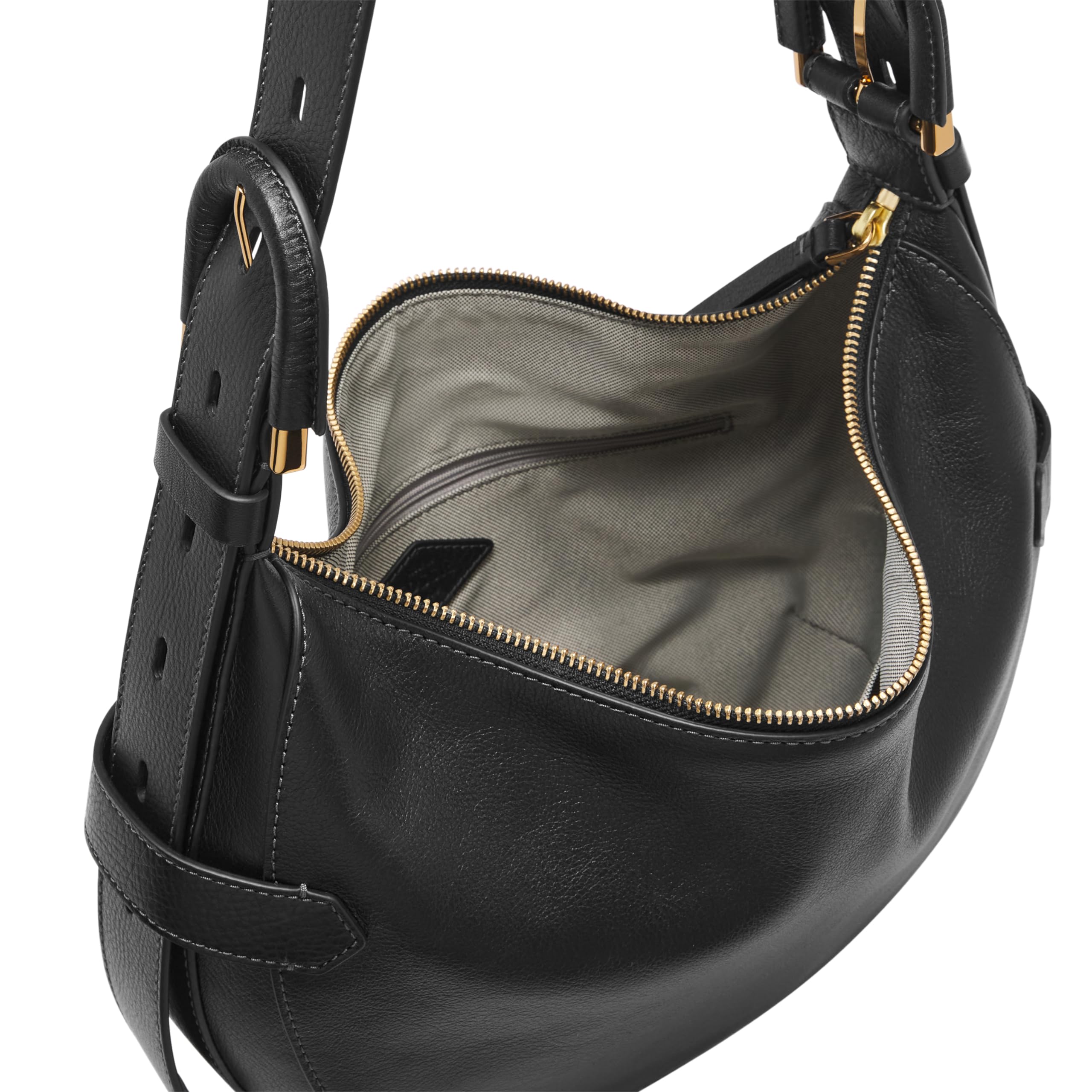 Fossil Women's Harwell Genuine Leather Hobo Purse Handbag - Stylish Crossbody Shoulder Bag for Everyday Use, Work & Travel