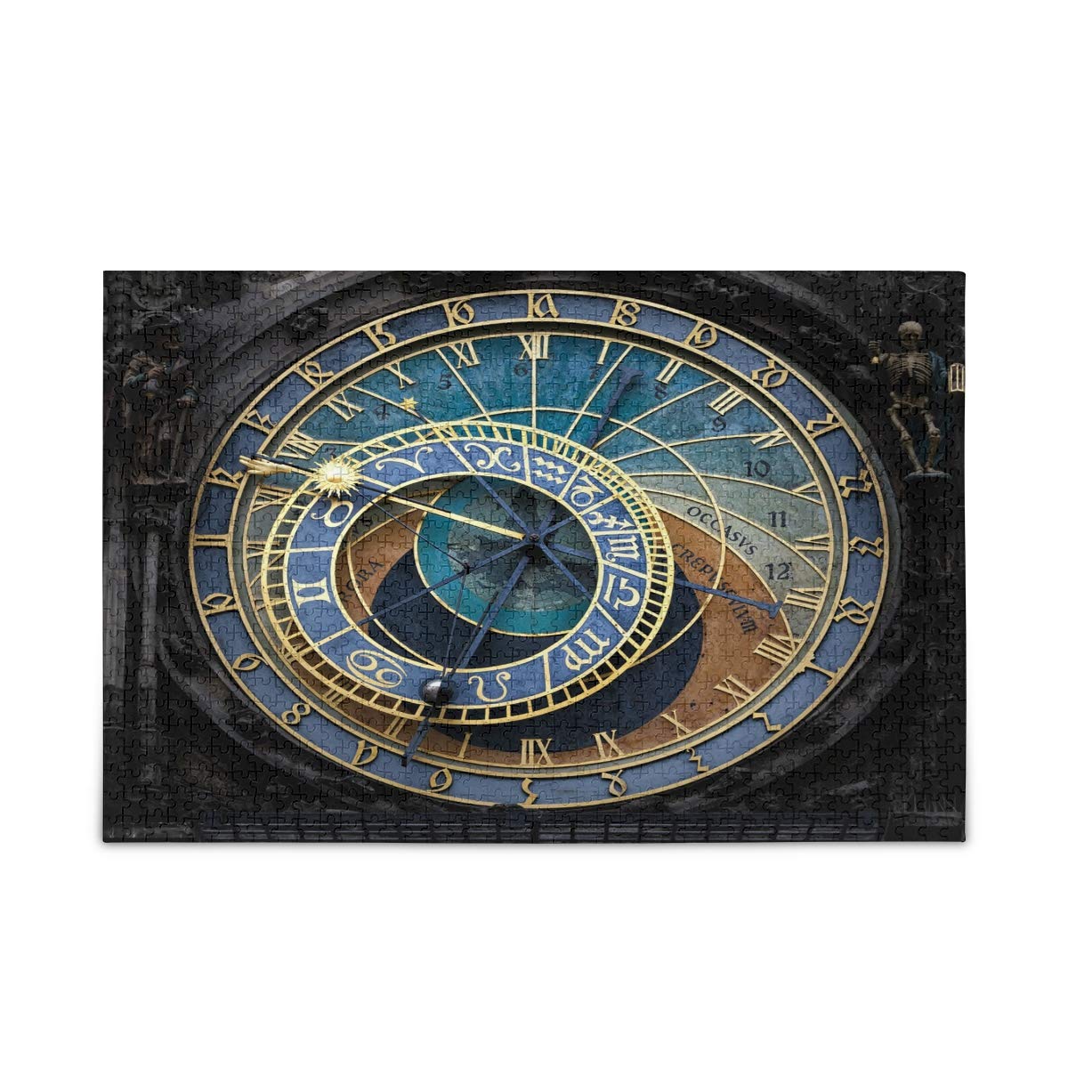 Qilmy 1000 Piece Jigsaw Puzzle - Vintage Clock Design, Educational Brain Teaser & Stress Relief Game for Kids & Adults | Perfect for Family Game Night, Classroom Activities & Relaxation Therapy