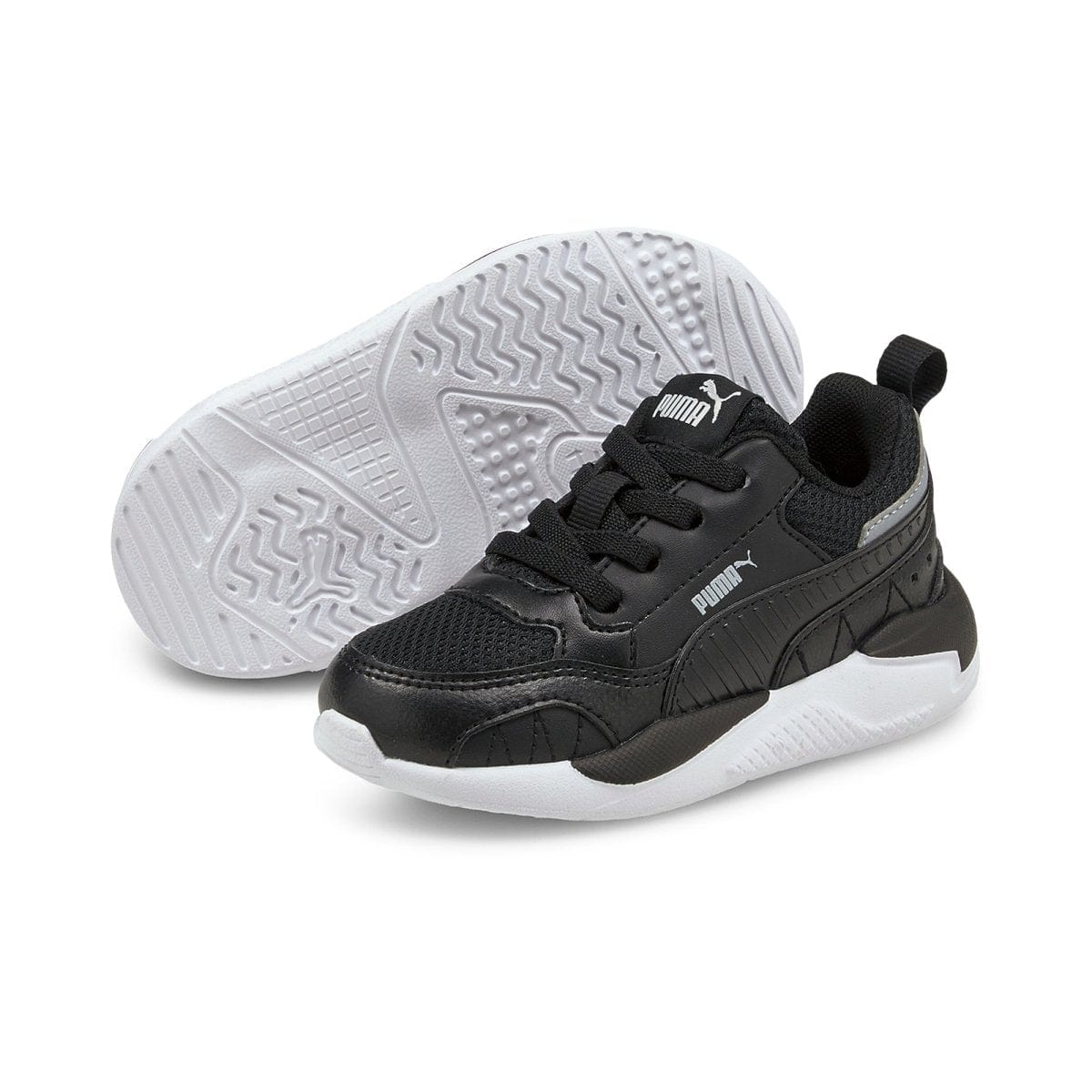 PUMA Kids X-Ray 2 Square Sneakers - Black & White Athletic Shoes for Boys & Girls | Perfect for School, Running & Casual Wear