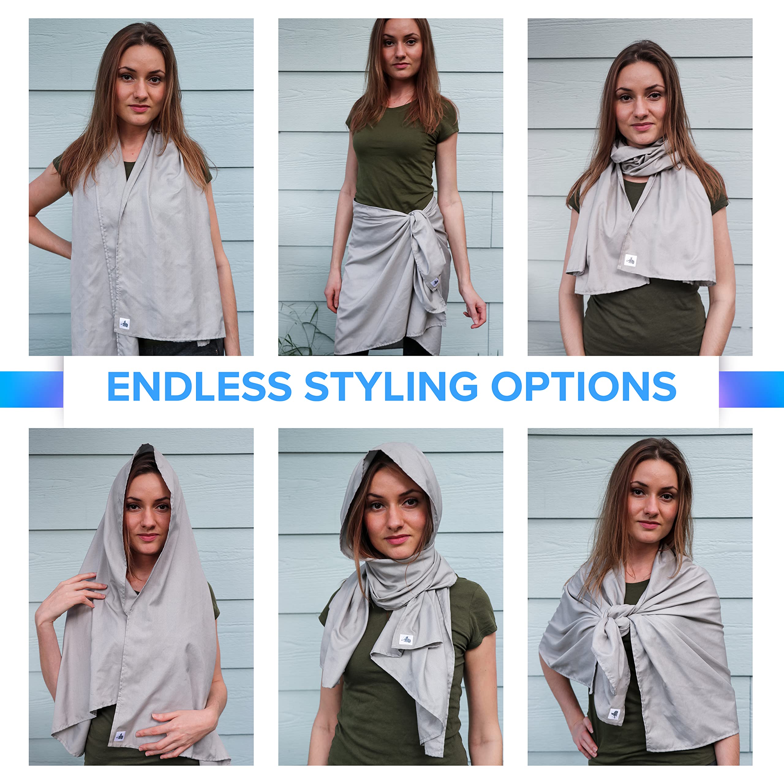 DefenderShield® EMF Radiation Protection Scarf - 5G & Wireless Shielding for Men & Women - Perfect for Travel, Office & Daily Use