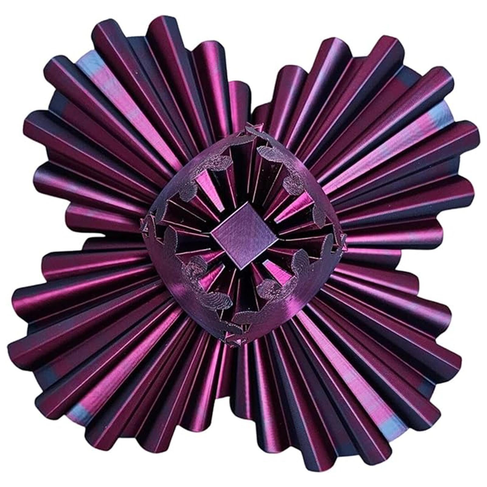 3D Printed Gear Stress Relief Ball | Fidget Spin Toy for Kids & Adults | Anti-Anxiety Sensory Gear Ball | Perfect for Office, School & Travel Stress Relief