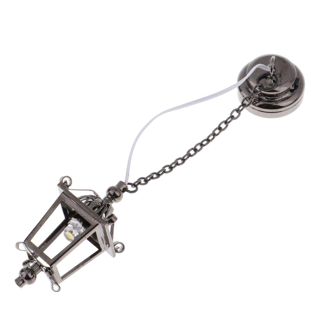 1:12 Miniature Metal LED Ceiling Lamp for Dollhouse - Tiny Room Lighting Decor, Perfect for Dollhouse, Model House, and DIY Miniature Projects