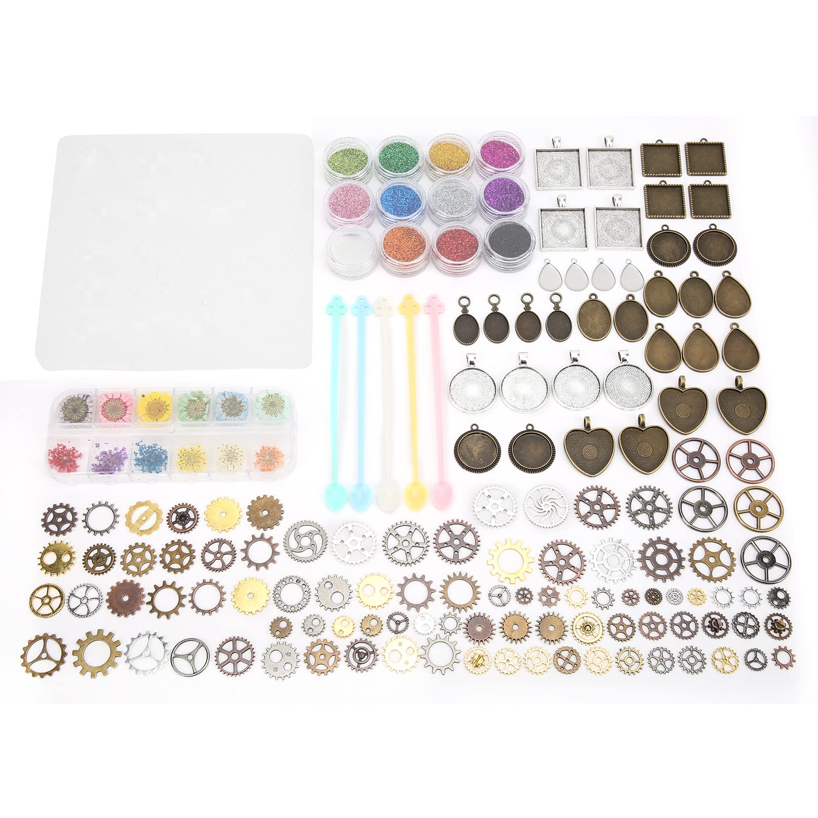 Premium Silicone Jewelry Molds for DIY Crafting - Safe, Elastic & Reusable Resin Molds for Earrings, Pendants & Rings - Perfect for Handmade Jewelry Making at Home or Small Business
