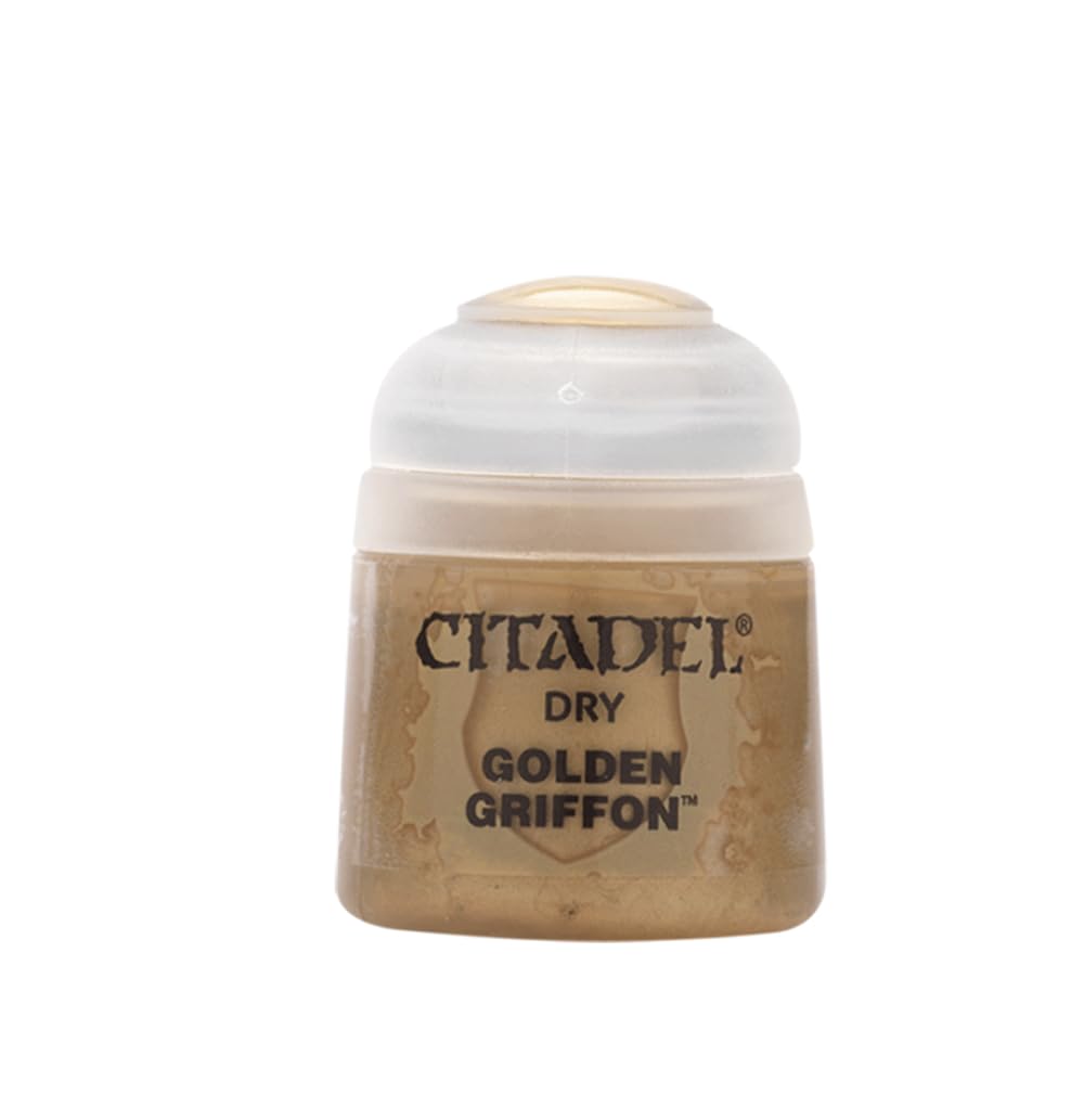 Games Workshop Citadel Drybrush - Golden Griffon Paint for Miniature Models | Perfect for Warhammer, D&D, and Tabletop Gaming Scenes