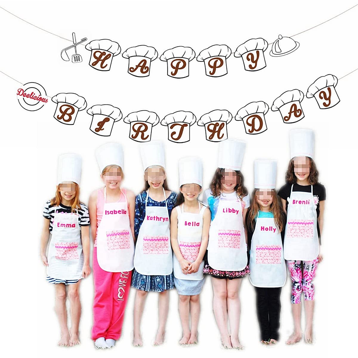 Little Chef Birthday Banner Set - Kids & Adults Cooking Theme Party Decorations for Baker, Chef Cap & Baby Shower Celebrations | Perfect for Kitchen-Themed Birthday Parties and Culinary Events