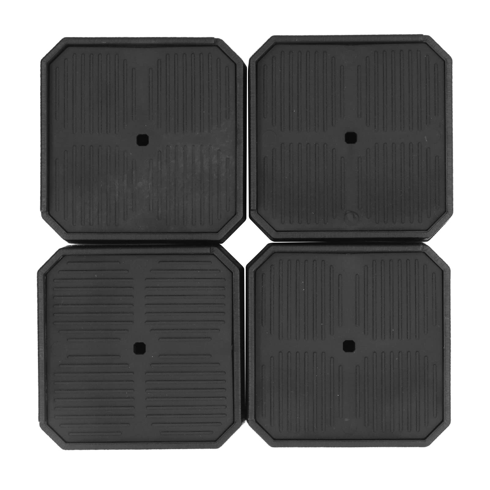 CHICIRIS 8-Pack L-Shaped Bed Risers - Anti-Slip Furniture Risers for Beds, Washing Machines, Tables & Chairs | Stackable Bed Leg Extenders for Extra Storage Space & Improved Cleaning Access
