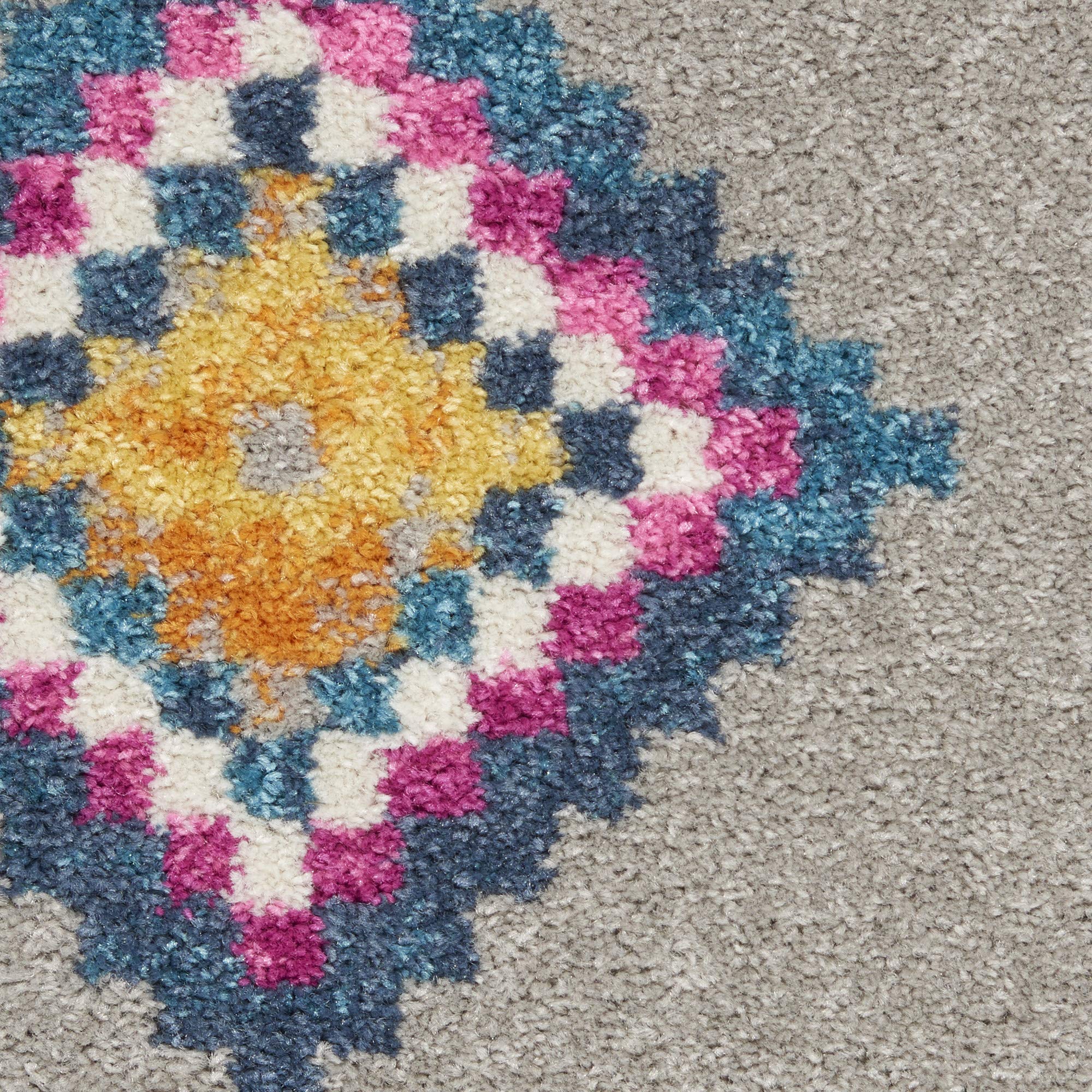 Nourison Passion Bohemian Grey/Multi 2'2