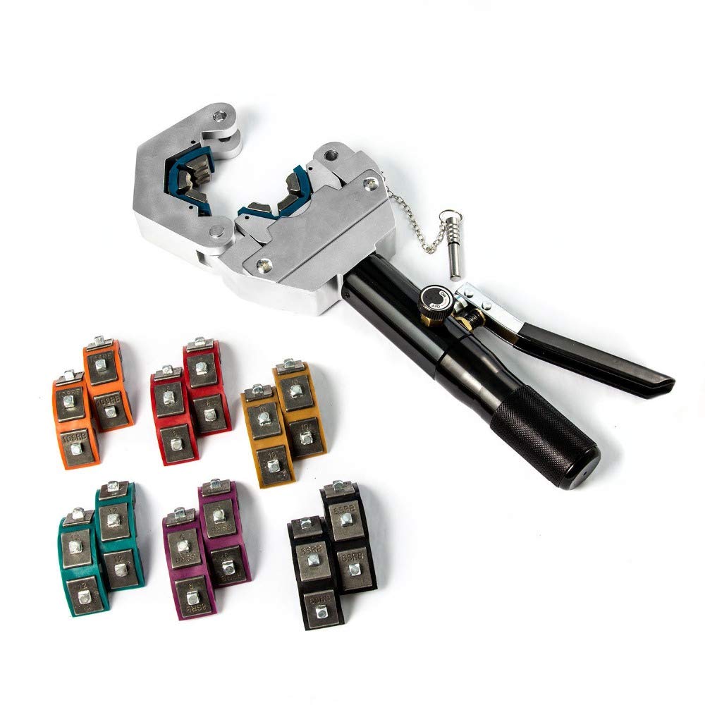Manual AC Hydraulic Hose Crimping Tool 71500 - Professional Hydraulic Hose Crimper for Industrial & Automotive Repairs - Perfect for Hydraulic System Maintenance, Equipment Repair, and Heavy-Duty Applications