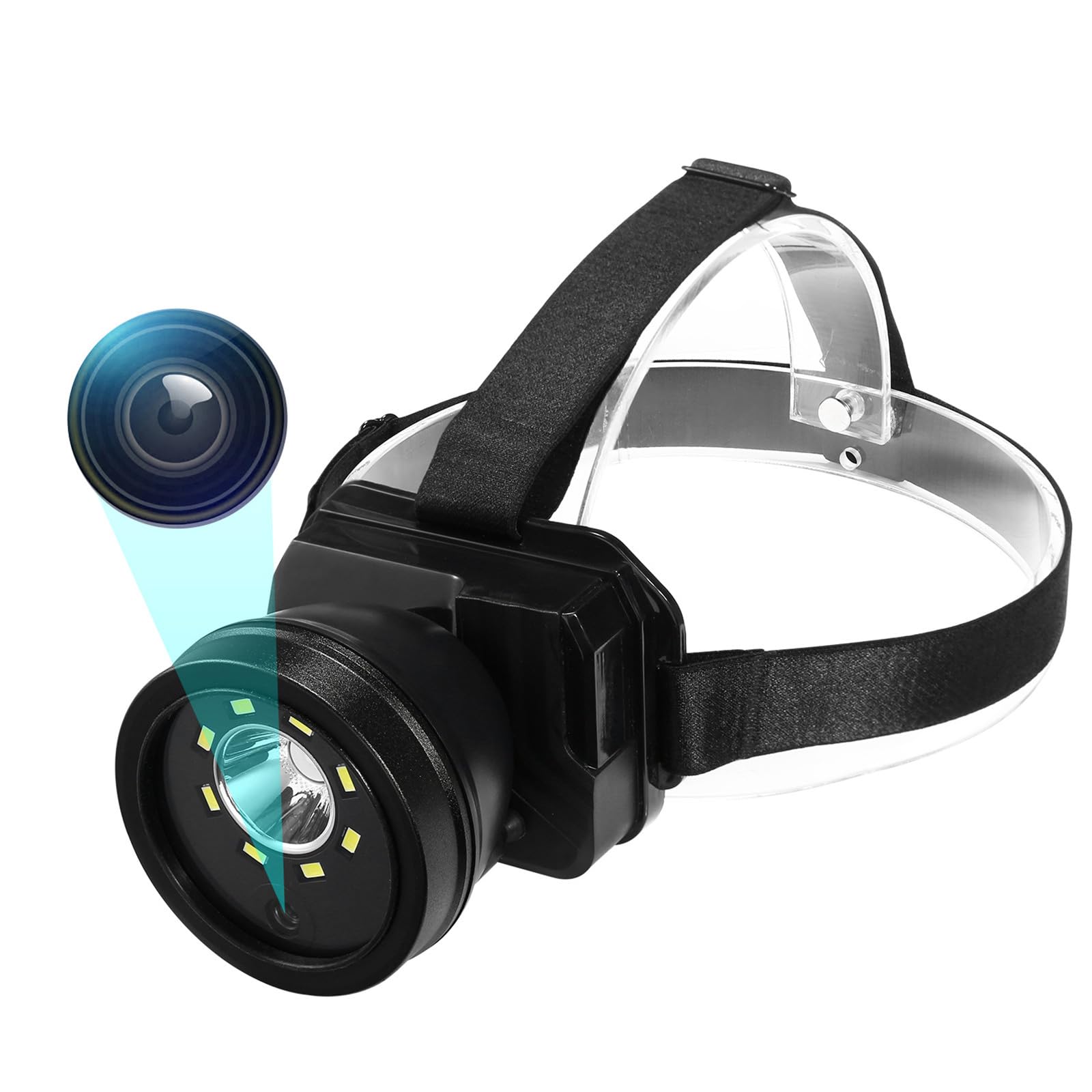 Waterproof Head Mounted Camera - HD 1080P Outdoor Sports Action Camera for Cycling, Camping, Hiking & Adventure - Hands-Free Recording with Long Battery Life