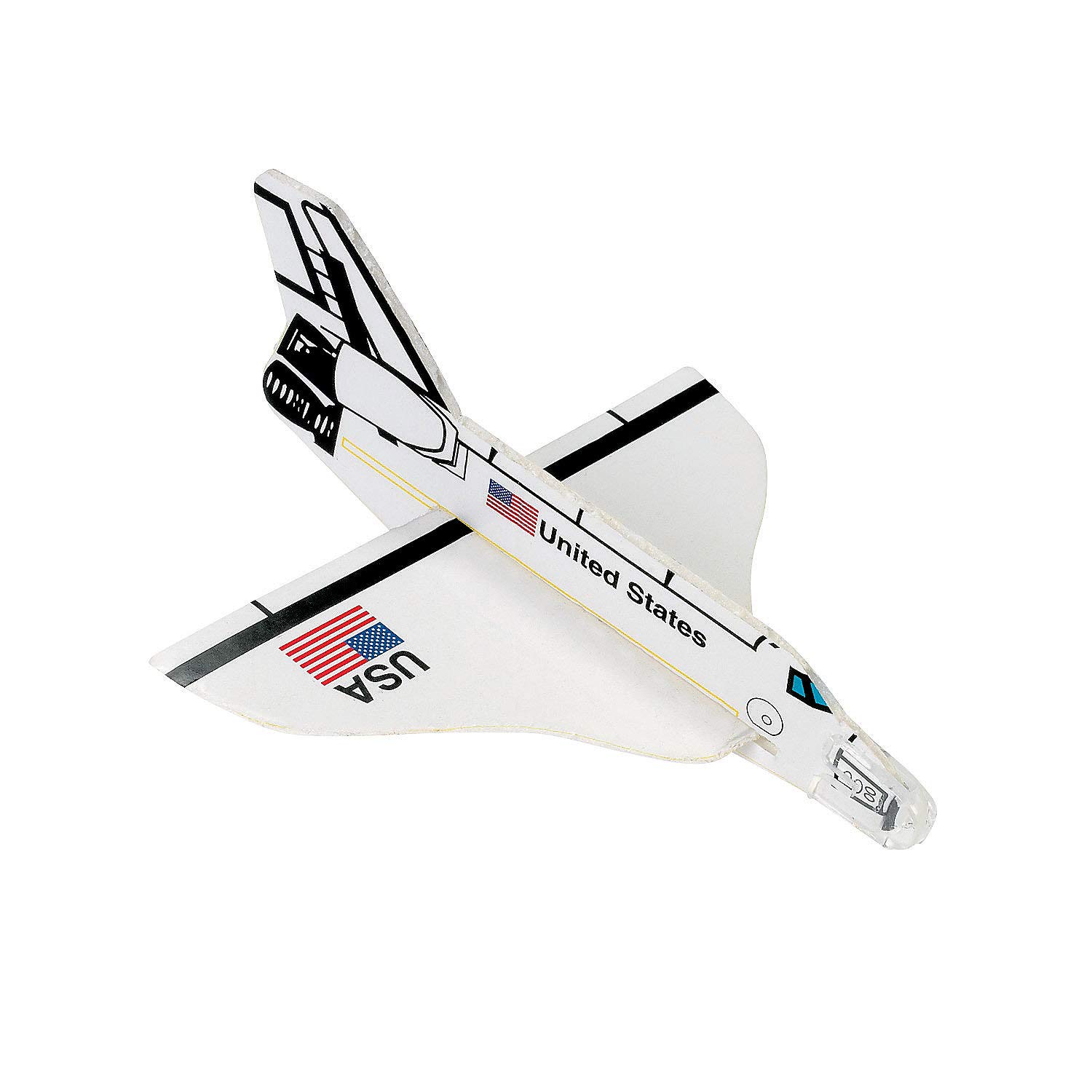 Foam Space Shuttle Gliders - 12 Pack Bulk STEM Toys for Kids | Educational Science Party Favors & Classroom Activities | Outdoor Play & Birthday Gifts